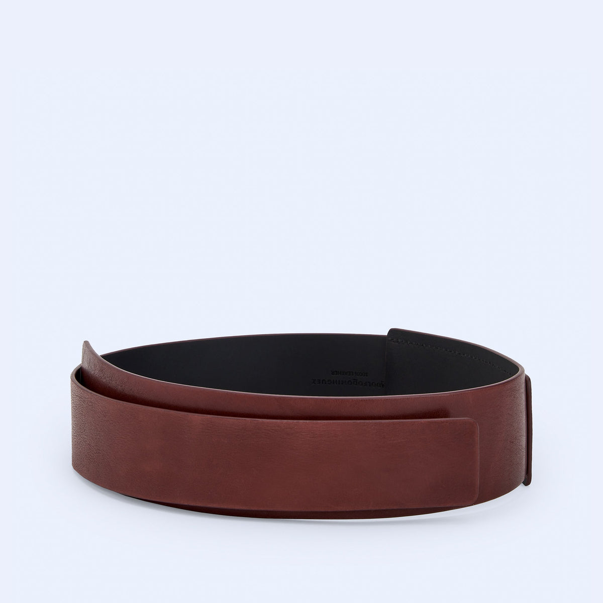 Burgundy Leather Sash