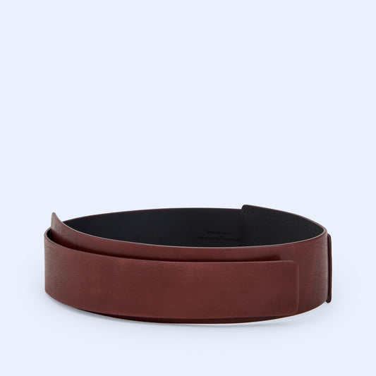 Burgundy Leather Sash