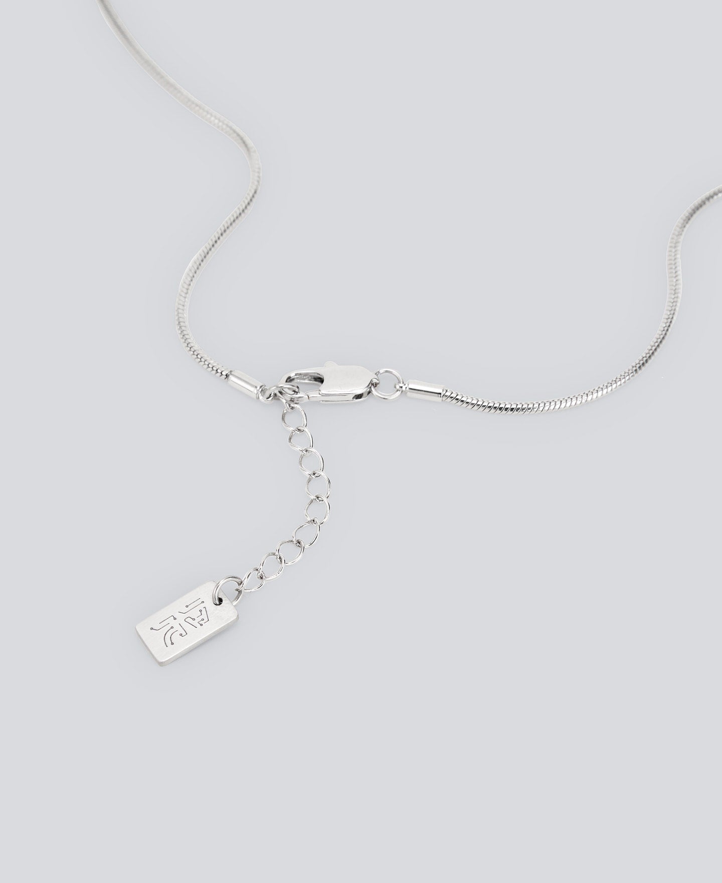 Silver Color Blue Lacquer Cube Pendant