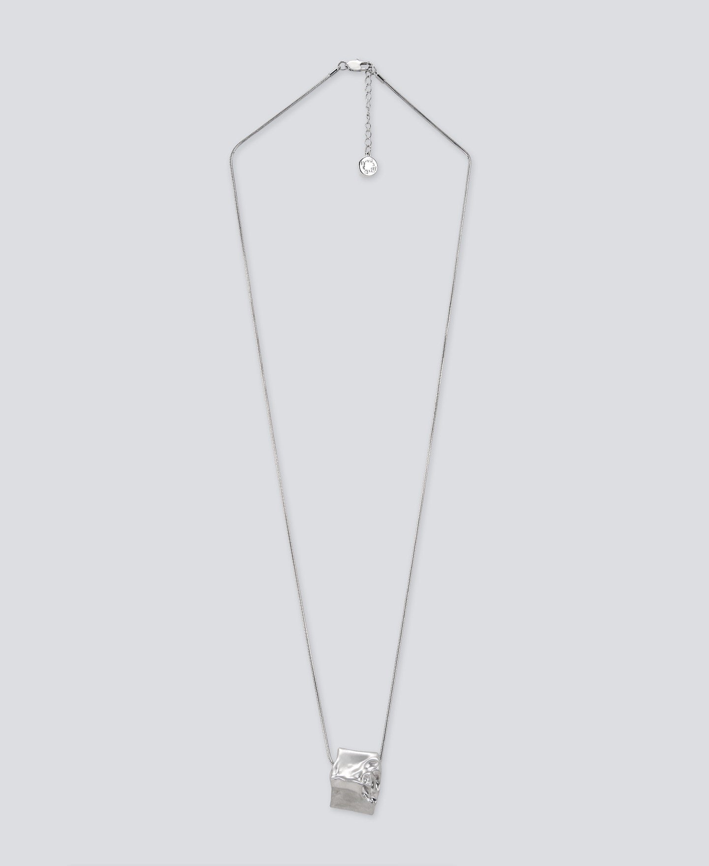 Silver Color Dices Motif Necklace