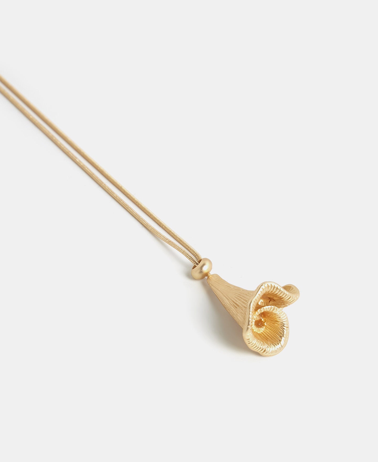 Gold Metal Flower Pendant
