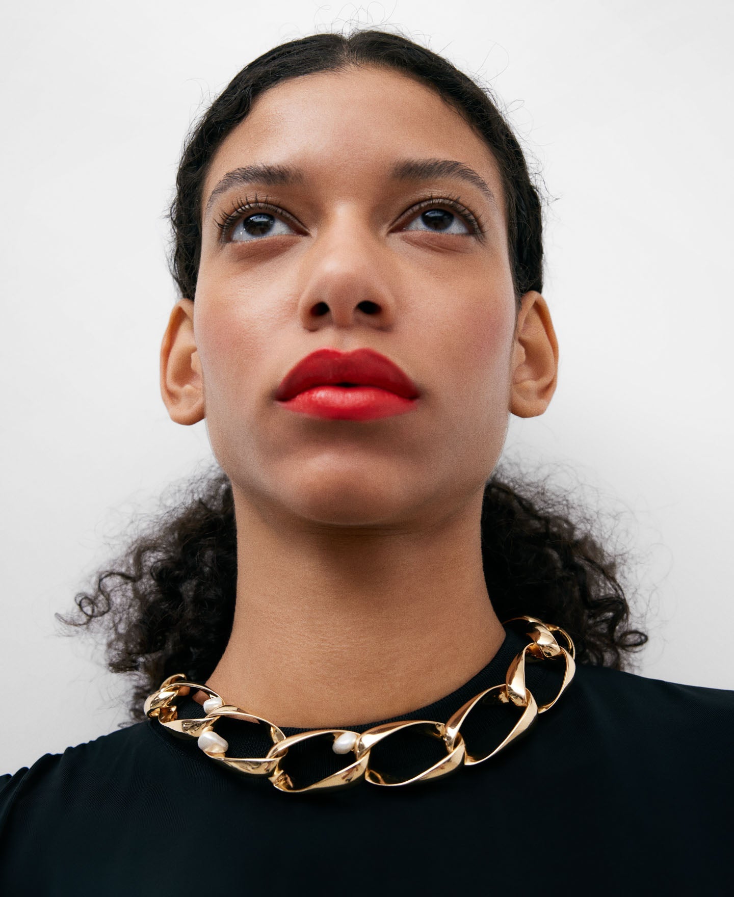 Synthetic Pearl Links Necklace