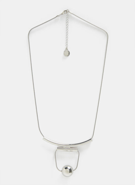 Short Necklace With Spherical Pen