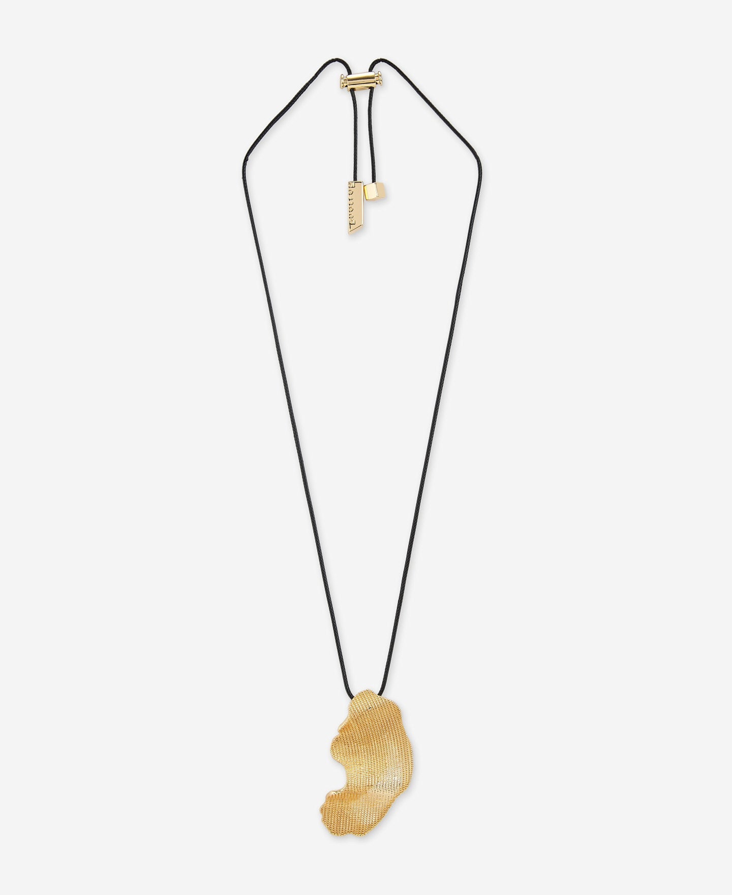 Garza Motif Pendant In Zinc And Cotton