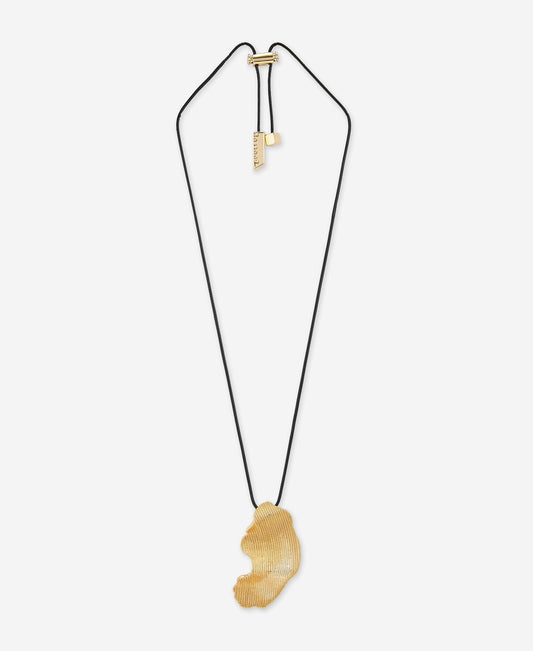 Garza Motif Pendant In Zinc And Cotton