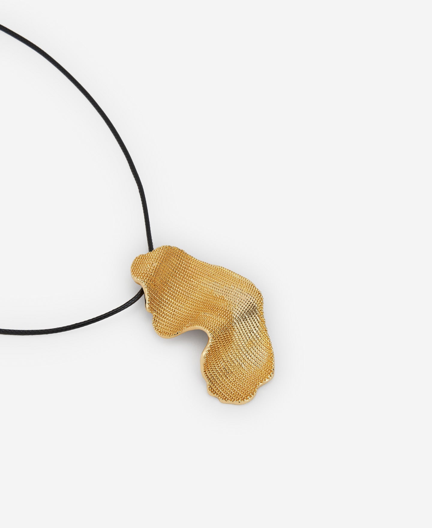 Garza Motif Pendant In Zinc And Cotton