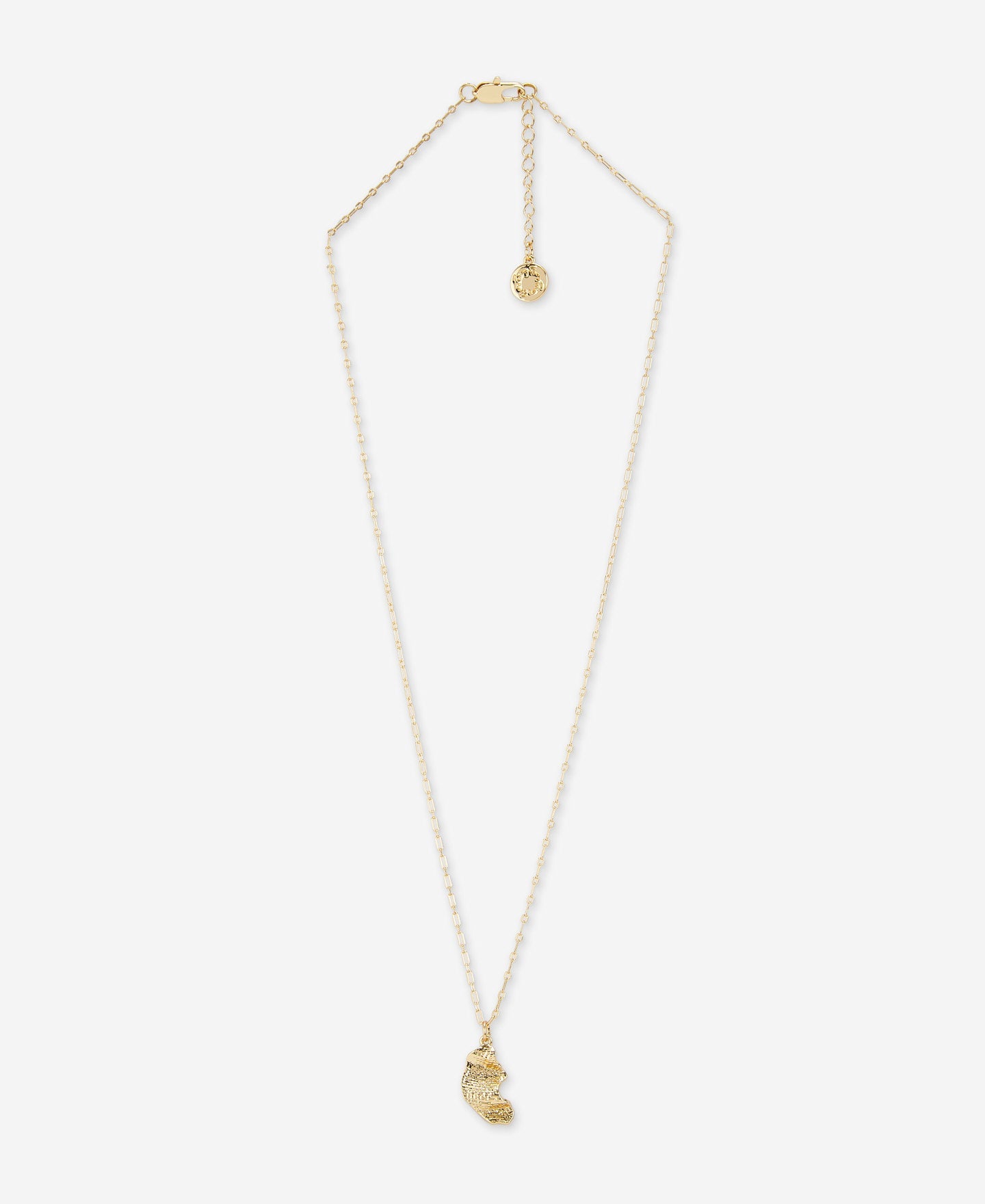 Garza Motif Pendant With Metallic Chain