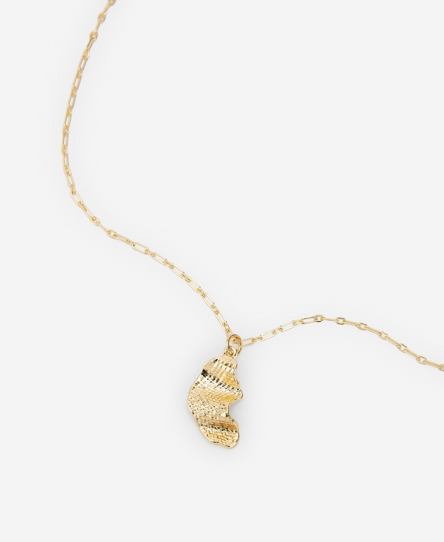 Garza Motif Pendant With Metallic Chain