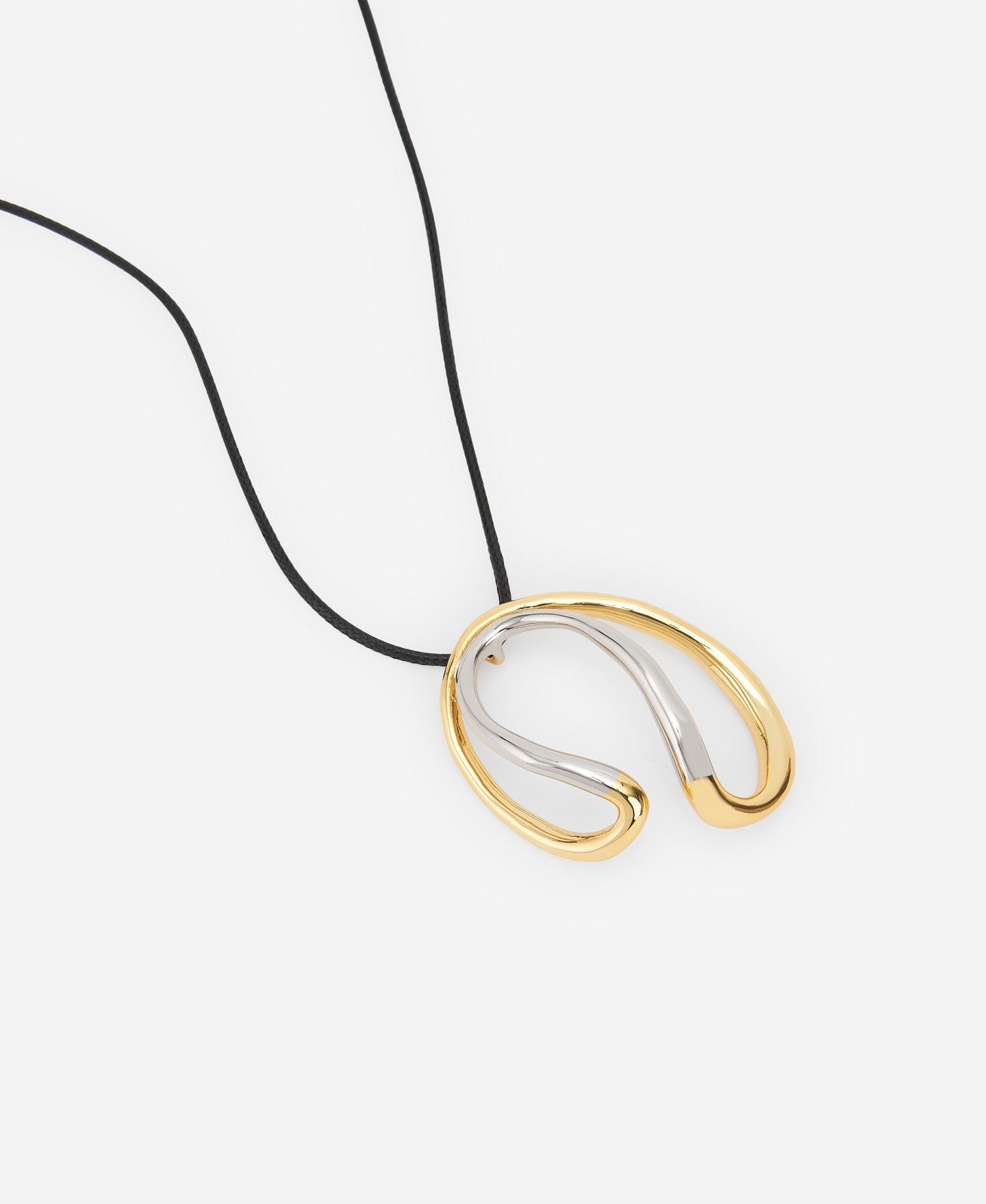 Gold/Silver Two-Coloured Pendant In Zinc