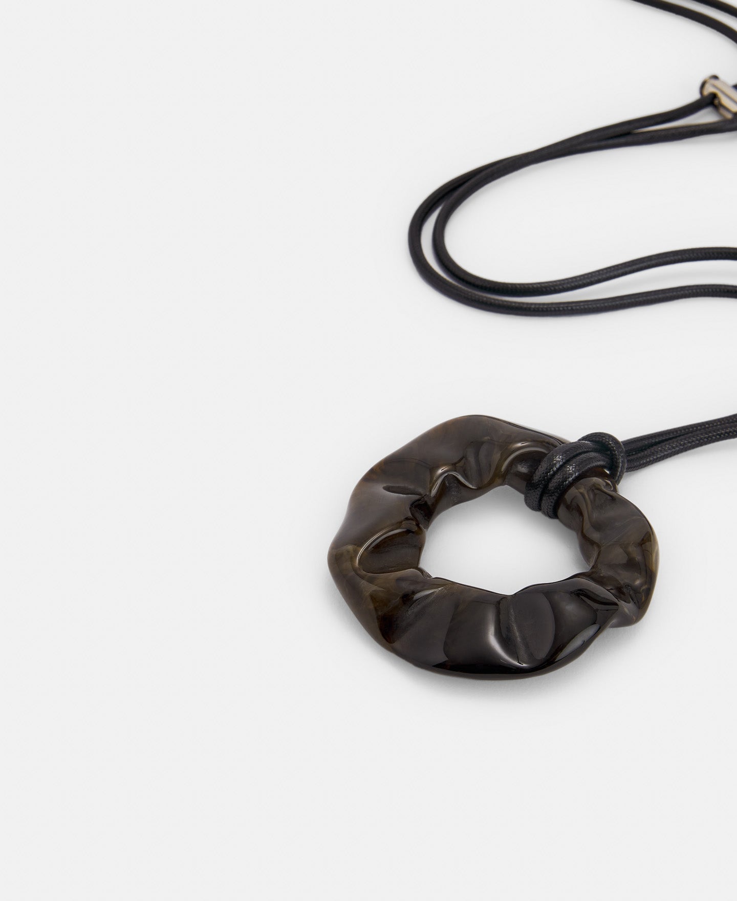 Taupe Resin Volumetric Pendant