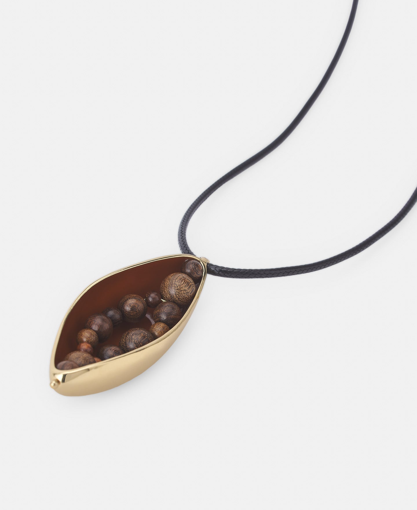Gold Wood And Metal Papaya Neckline