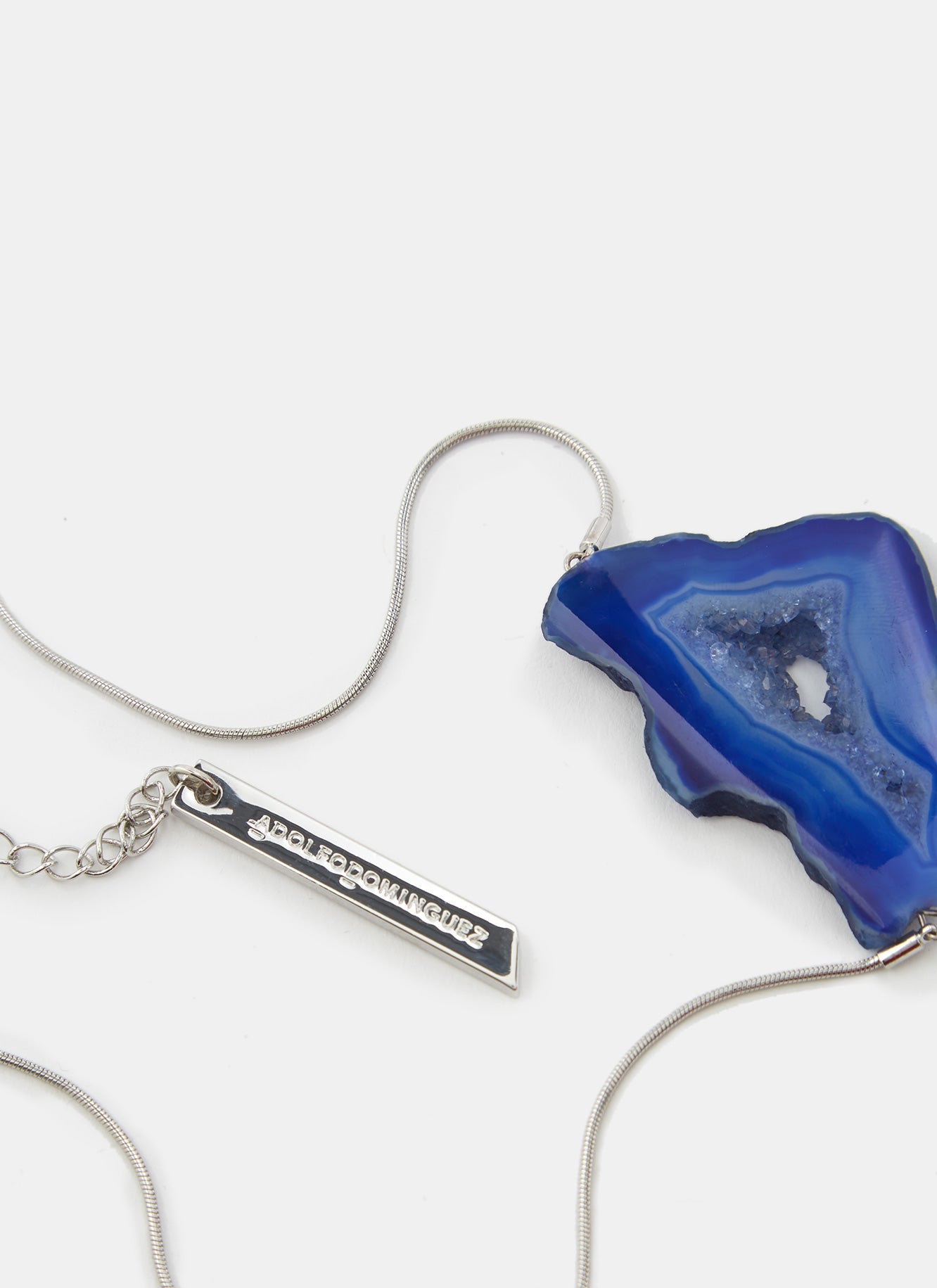 Silver Necklace With Natural Stone