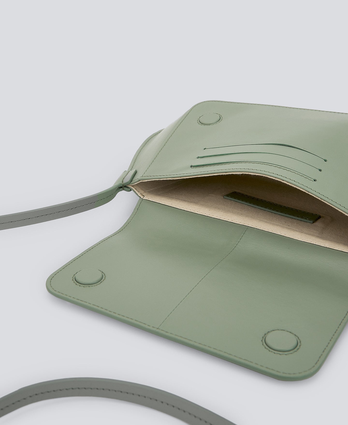 Light Green Green Leather Mini Bag