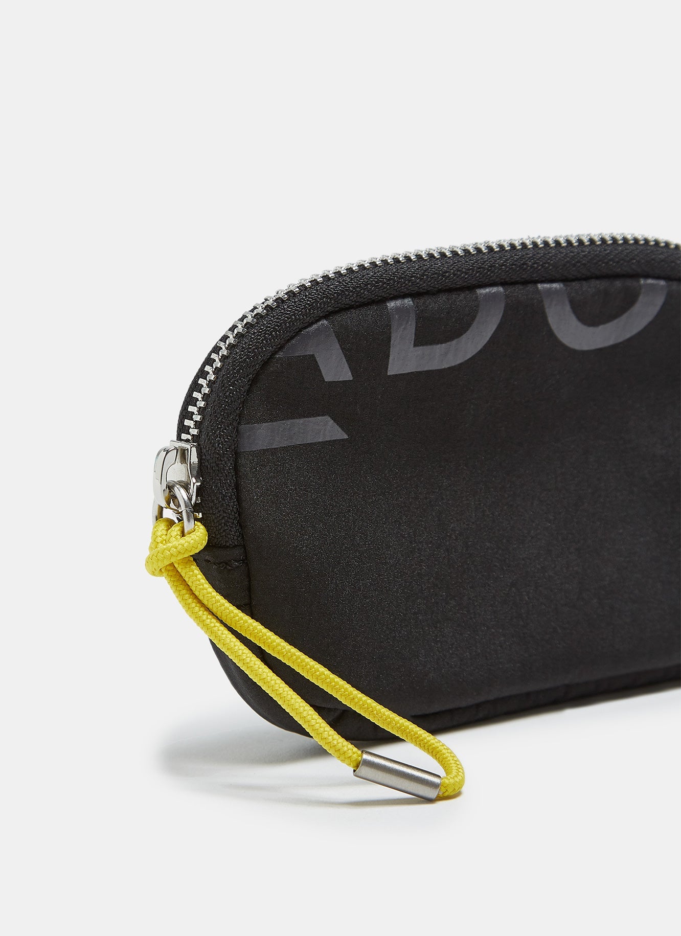 Black Technical Nylon Coin Purse With Logo