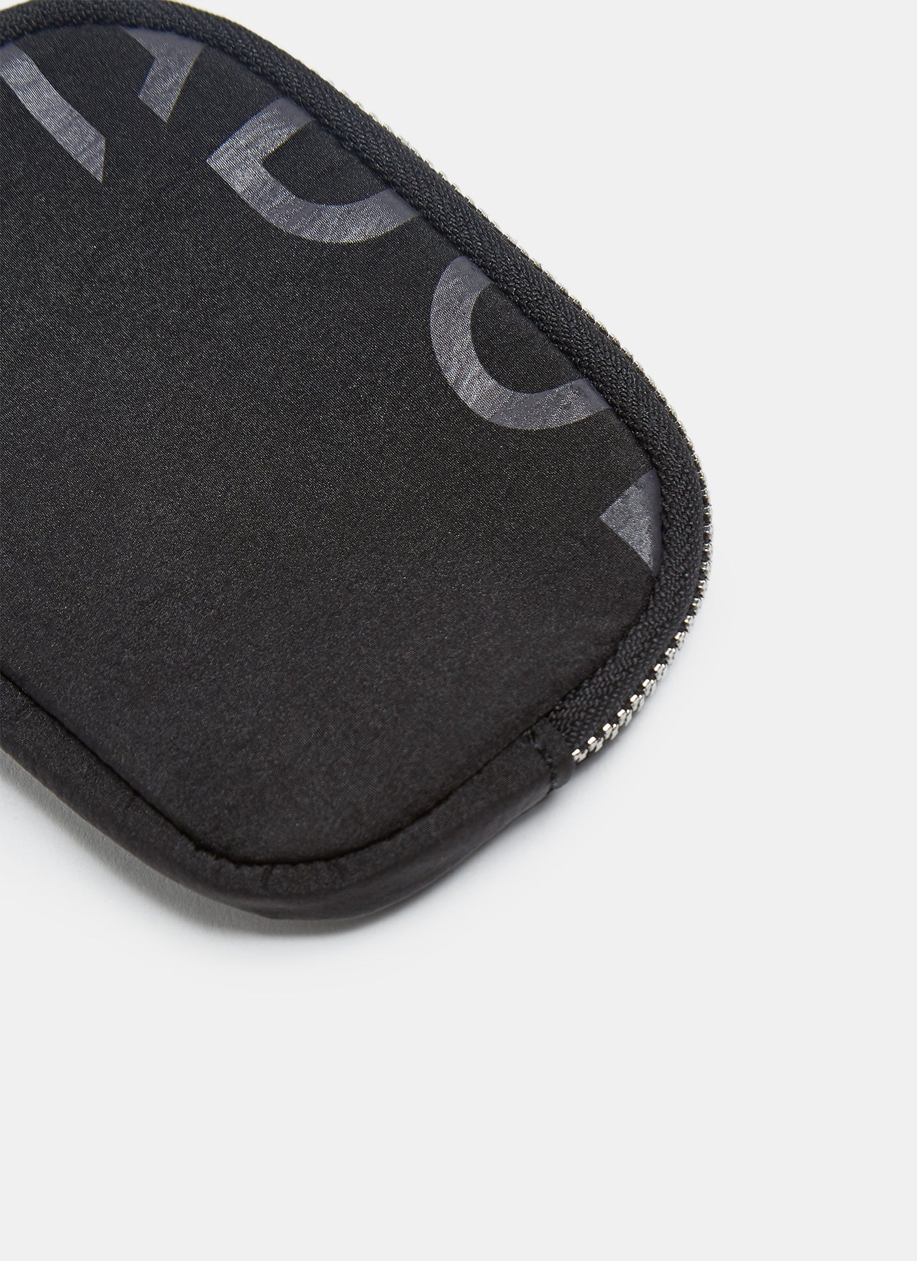 Black Technical Nylon Coin Purse With Logo
