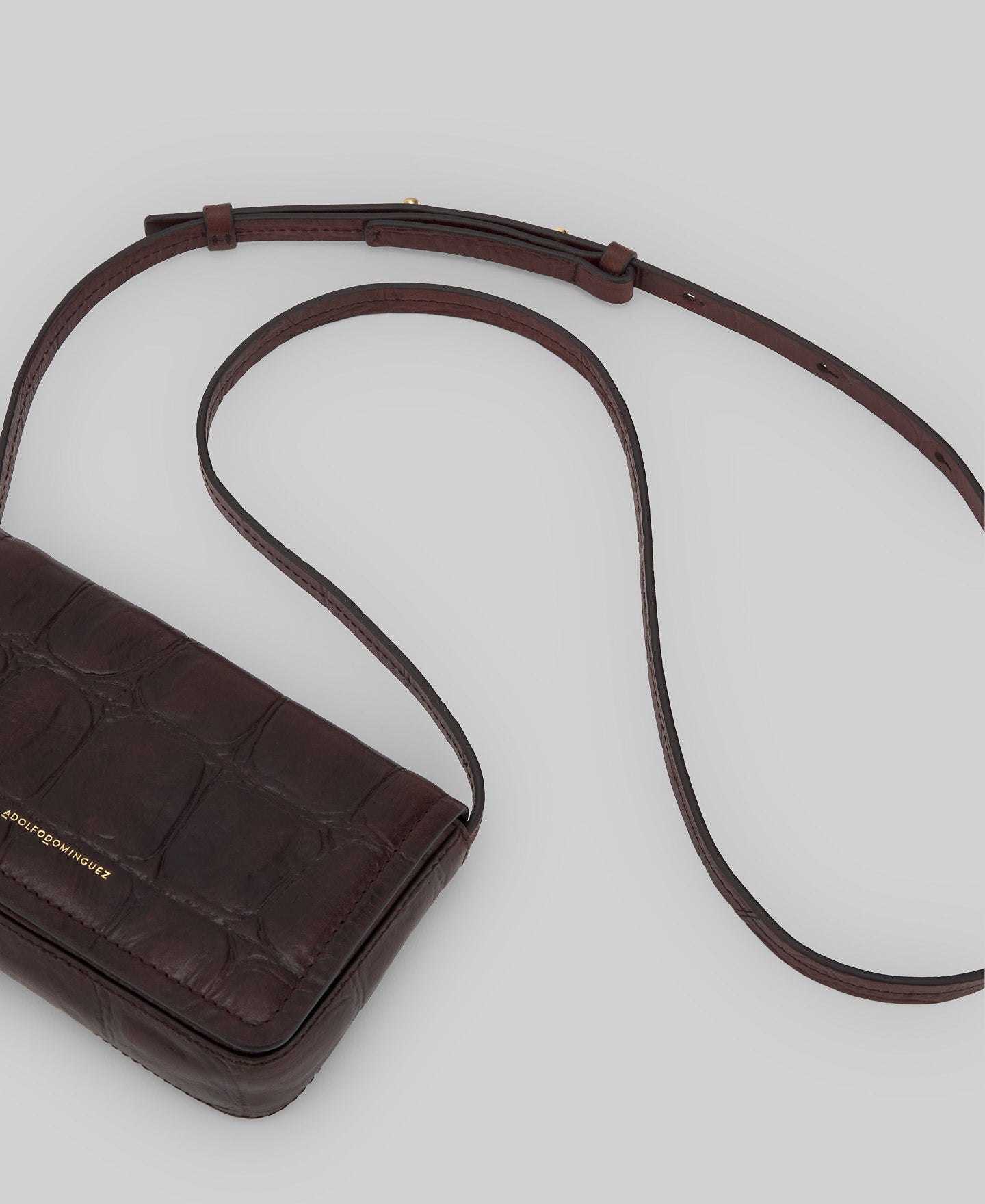 Responsible leather coco mini bag woman in brown