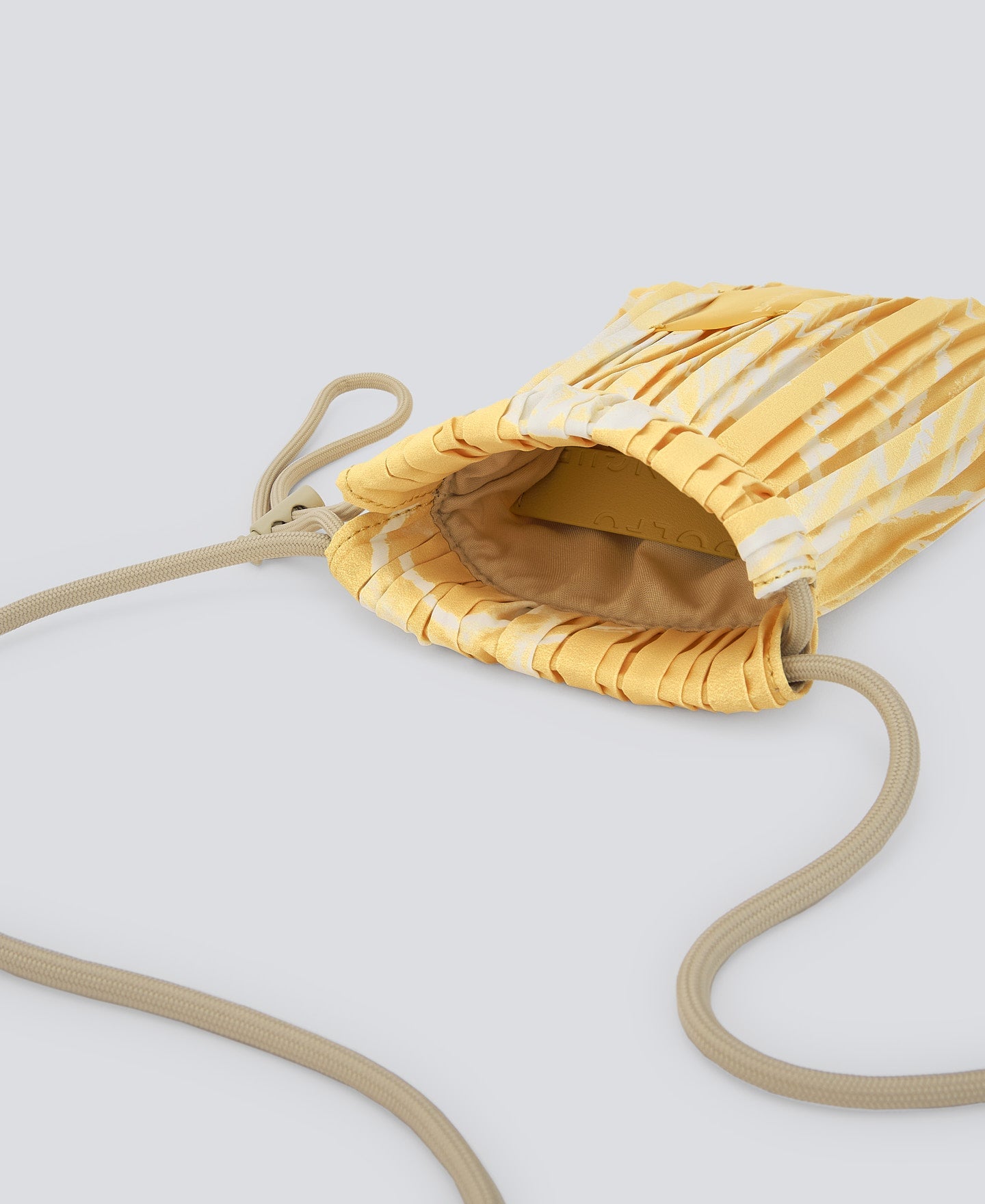 Light Yellow Crinkle Mobile Phone Holder