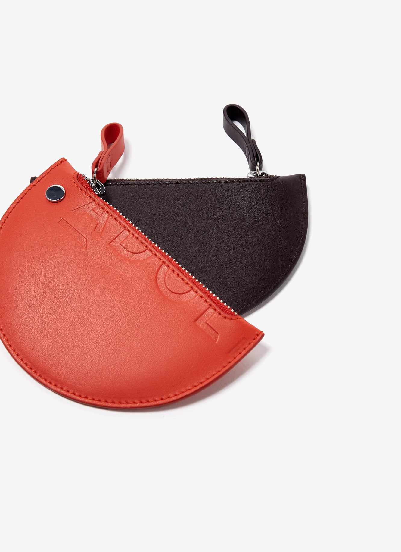 Orange Half-Moon Vachetta Leather Wallet