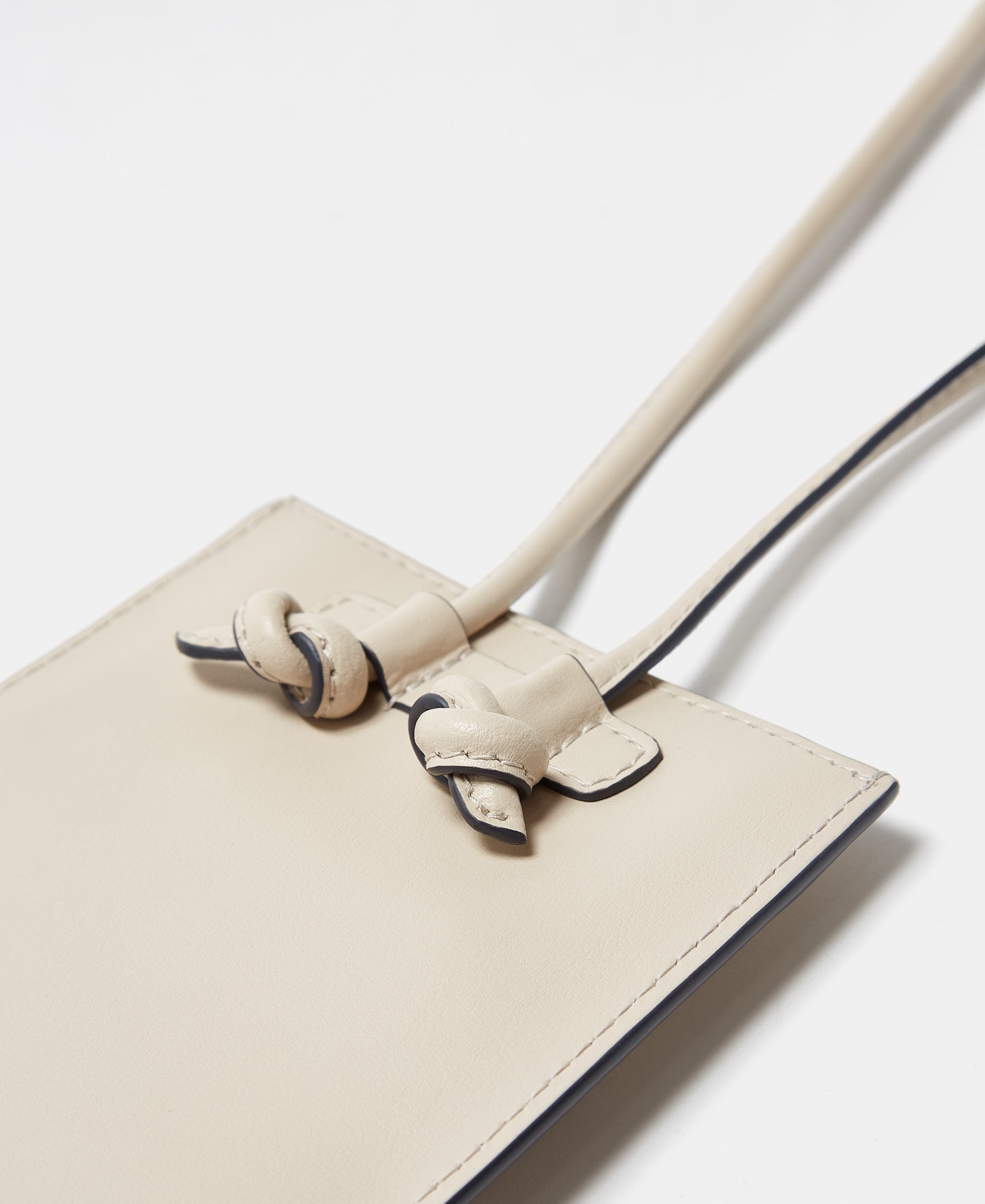 Beige Tricolour Vachetta Leather Phone Case