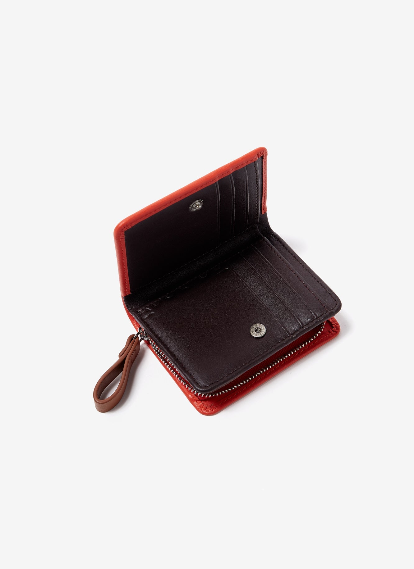 Orange Vachetta Leather Small Wallet