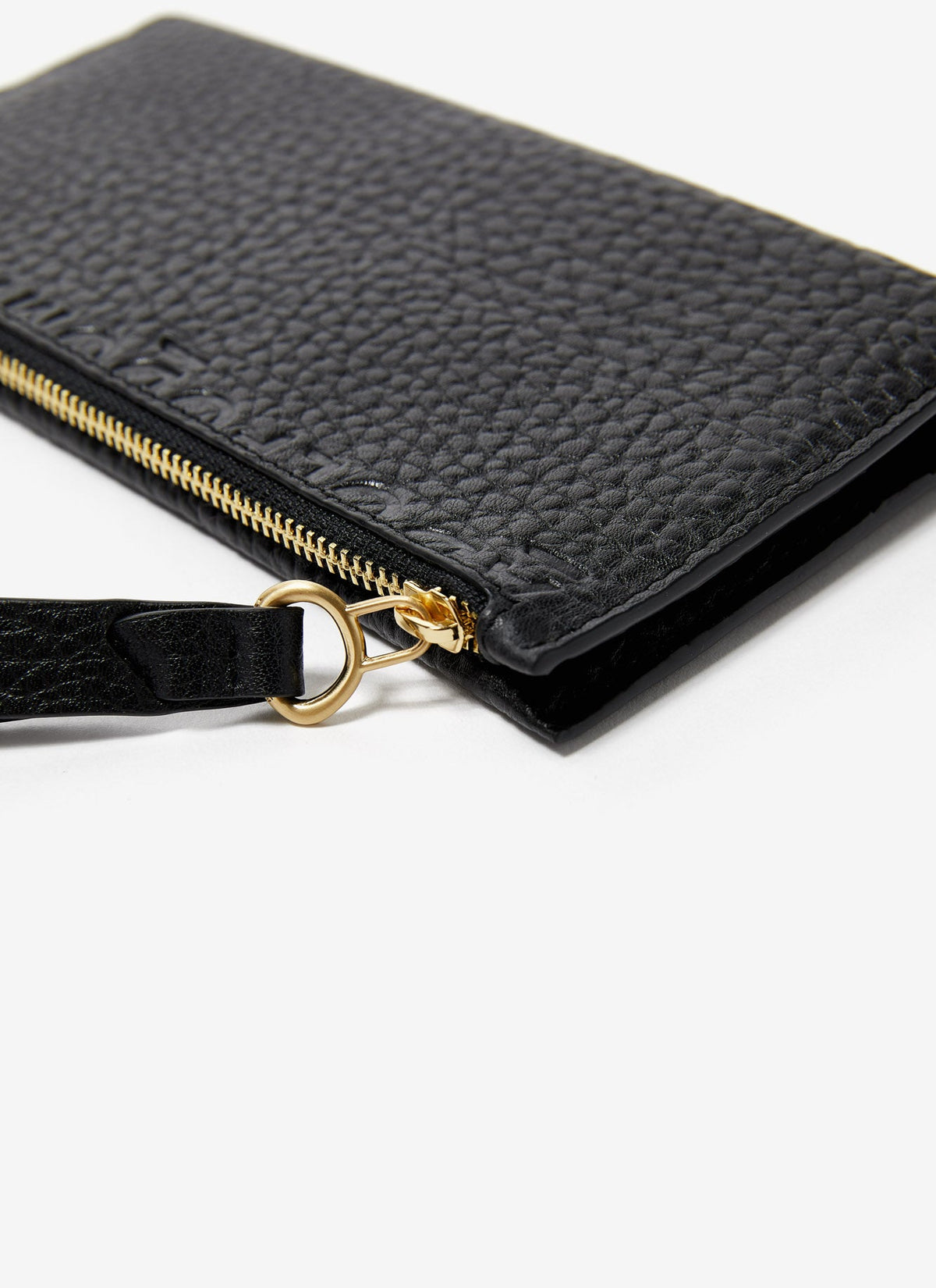 Black Grained Leather Wallet