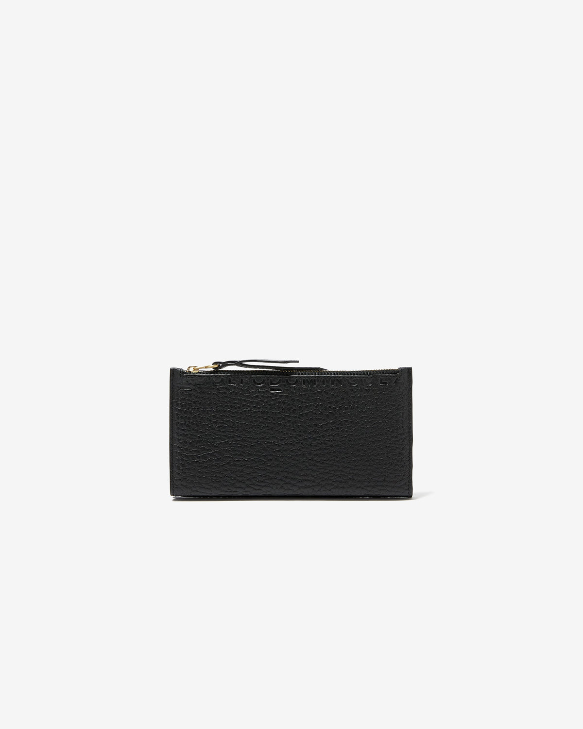 Black Grained Leather Wallet