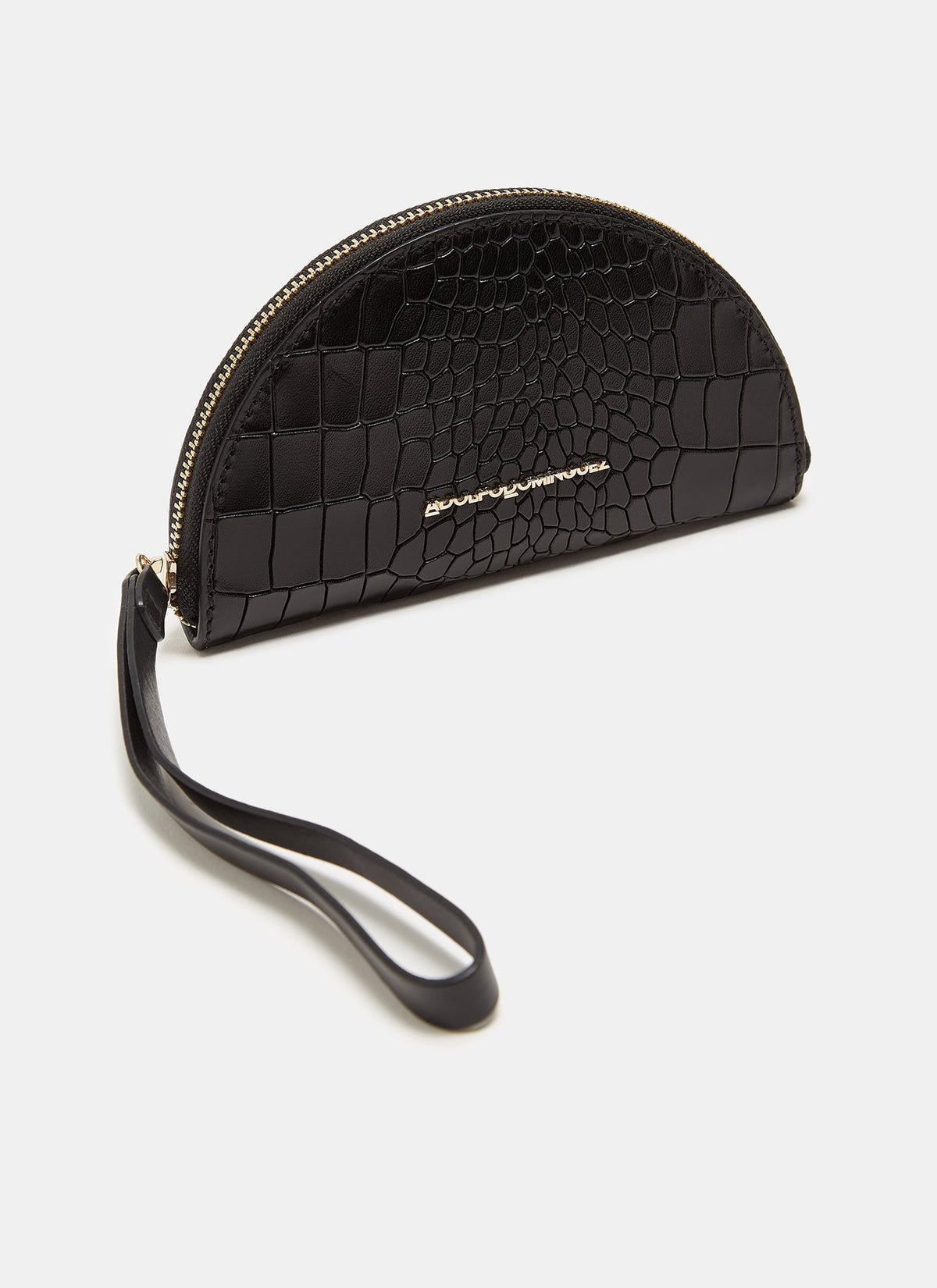 Black Mini Half-Moon Silhouette Coin Purse