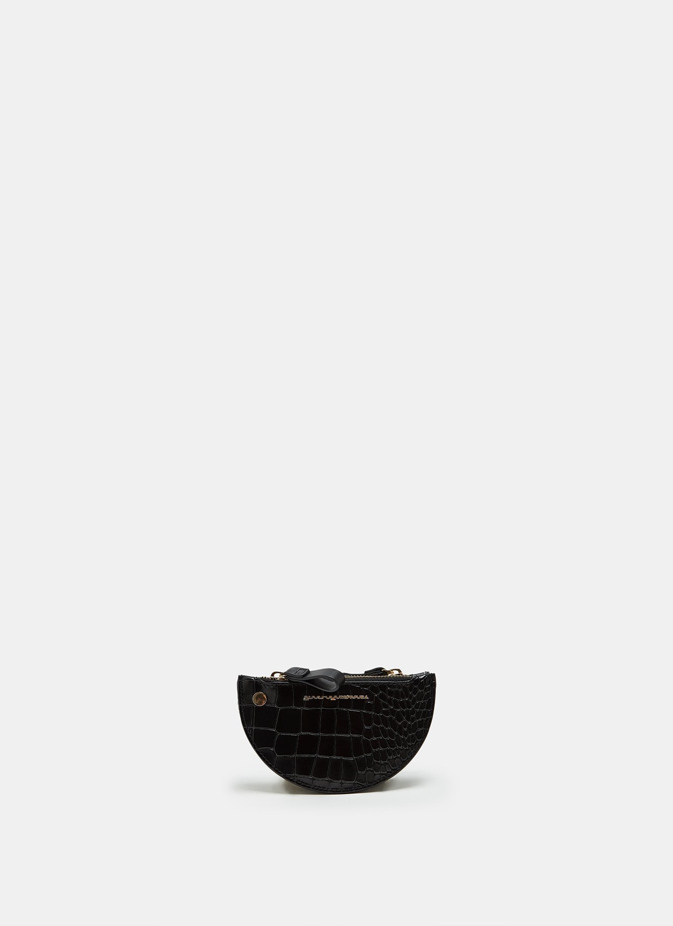 Black Leather Wallet With Jointed Compartments