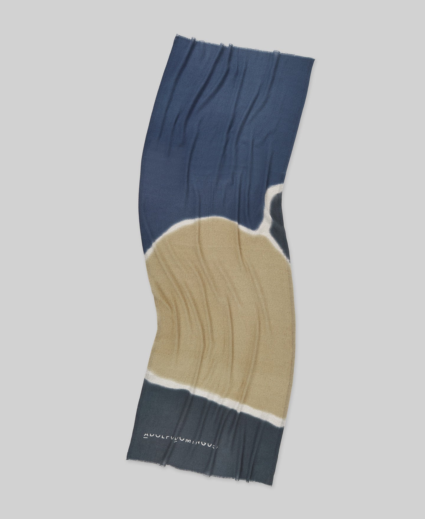 Printed Blue Cotton Shawl / Scarf