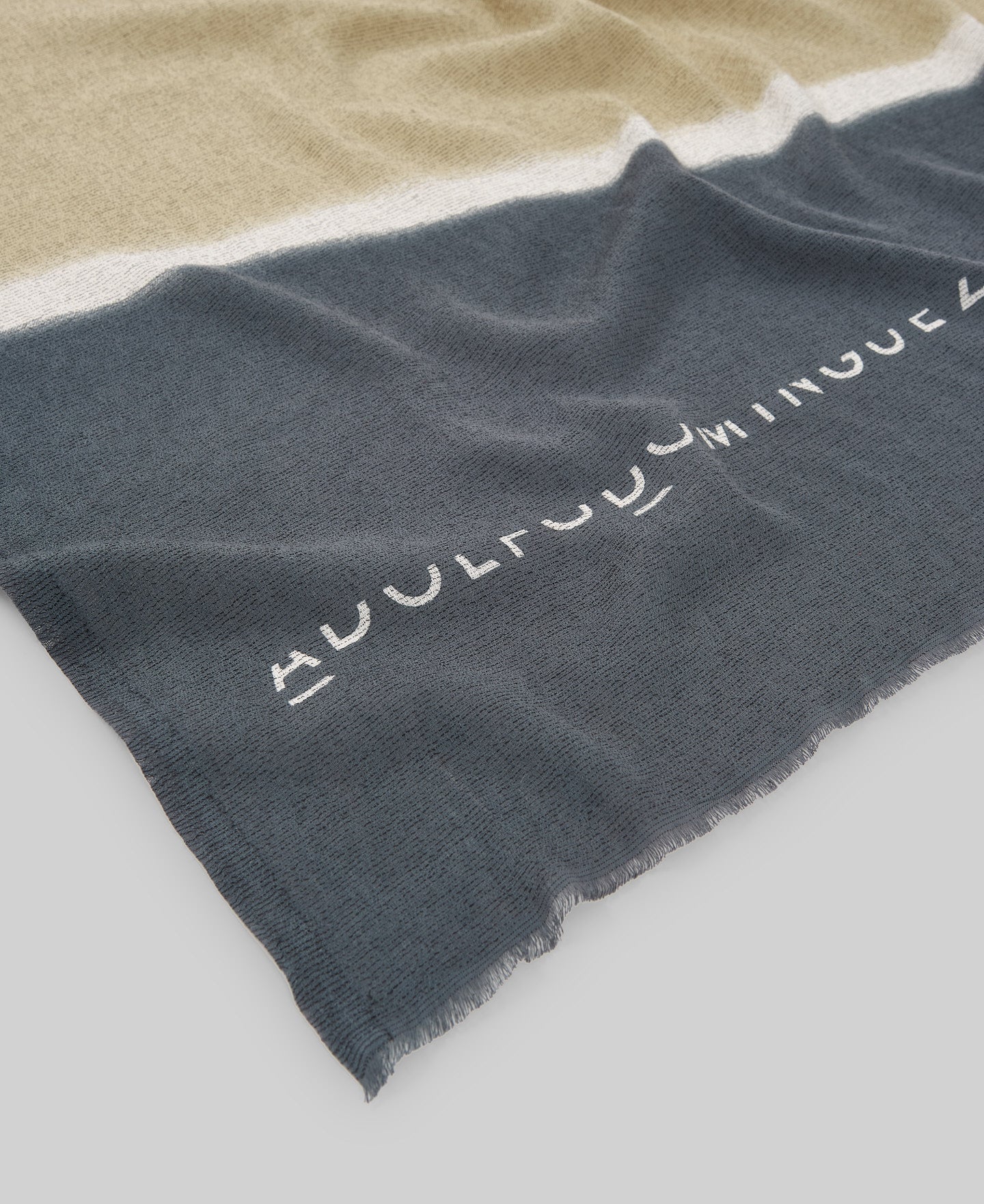 Printed Blue Cotton Shawl / Scarf