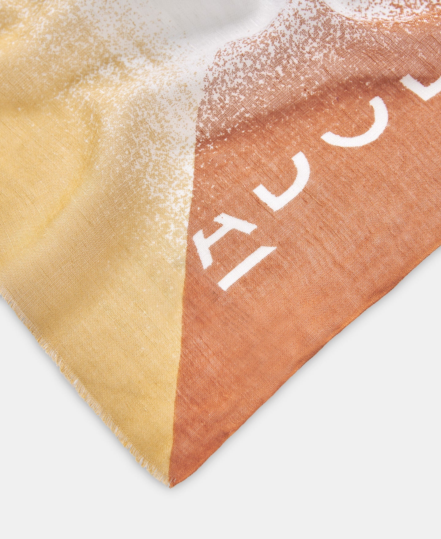 Terracotta Terracotta Linen And Modal Printed Shawl