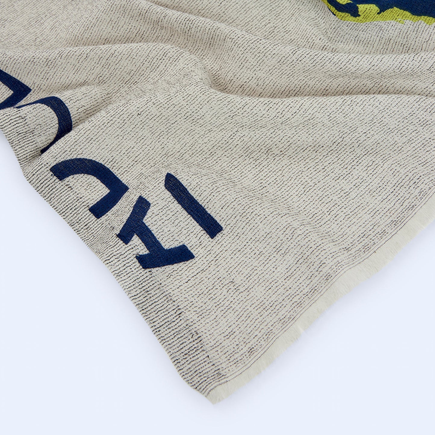 Navy Blue Organic Cotton Shawl