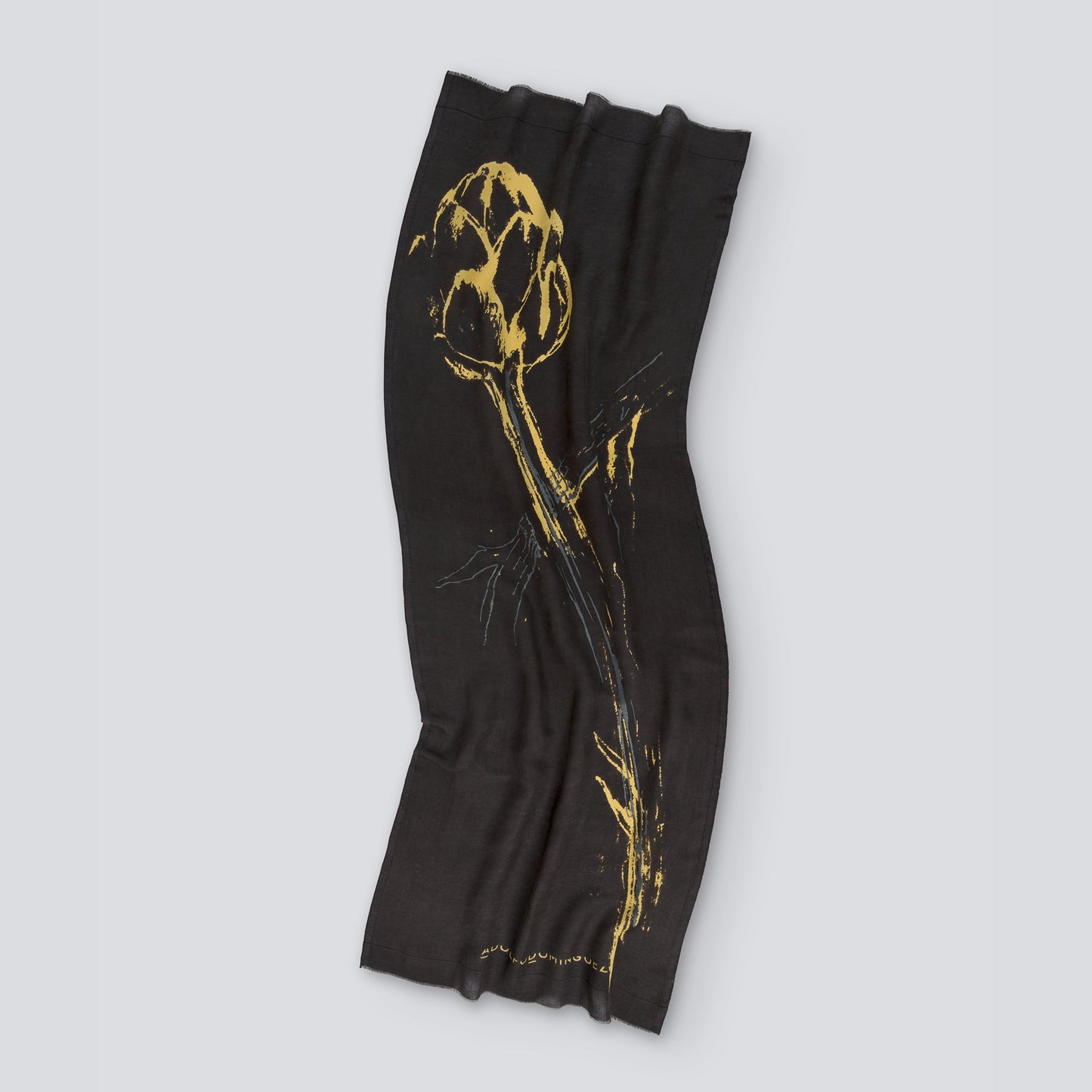 Chocolate Brown Pattern Shawl / Scarf