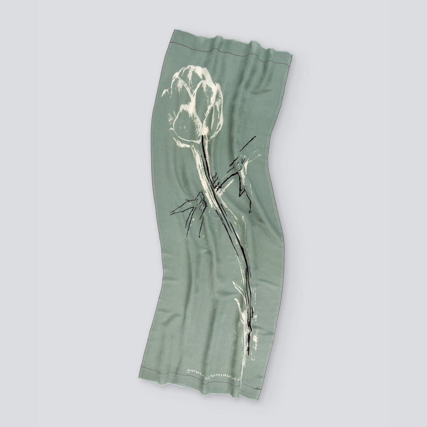 Green Motif Shawl / Scarf