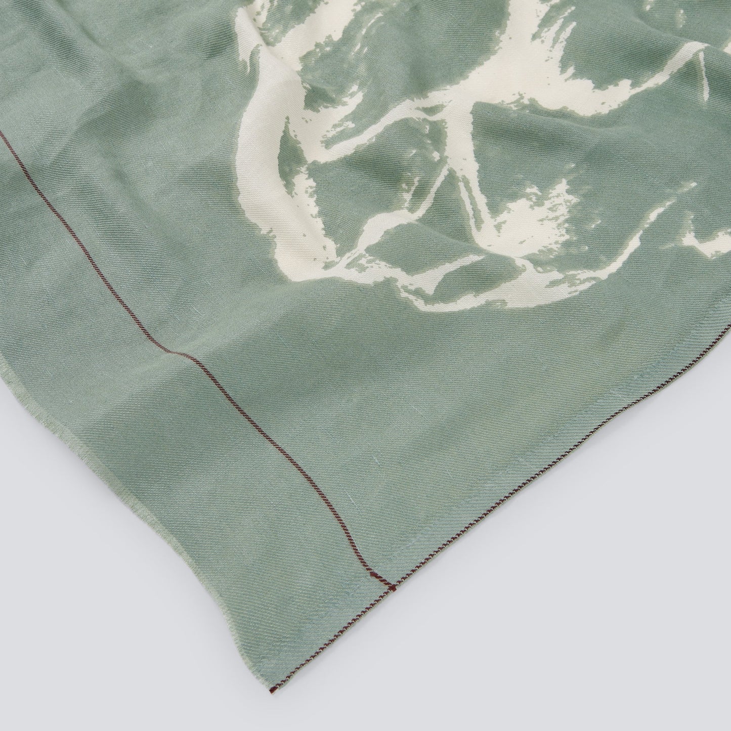 Green Motif Shawl / Scarf