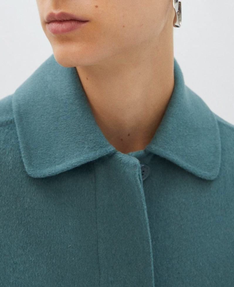 Light Blue Double Faced Waistcoat Piped Pockets