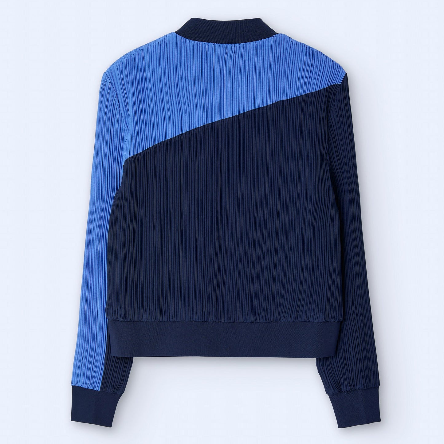 Crinkle Bomber Jacket - Blue