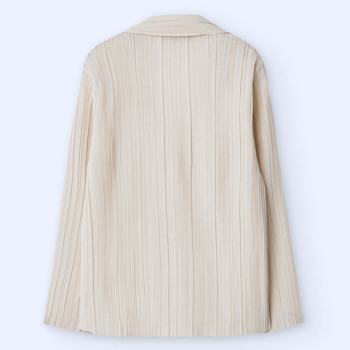 Crinkle Blazer - Sand