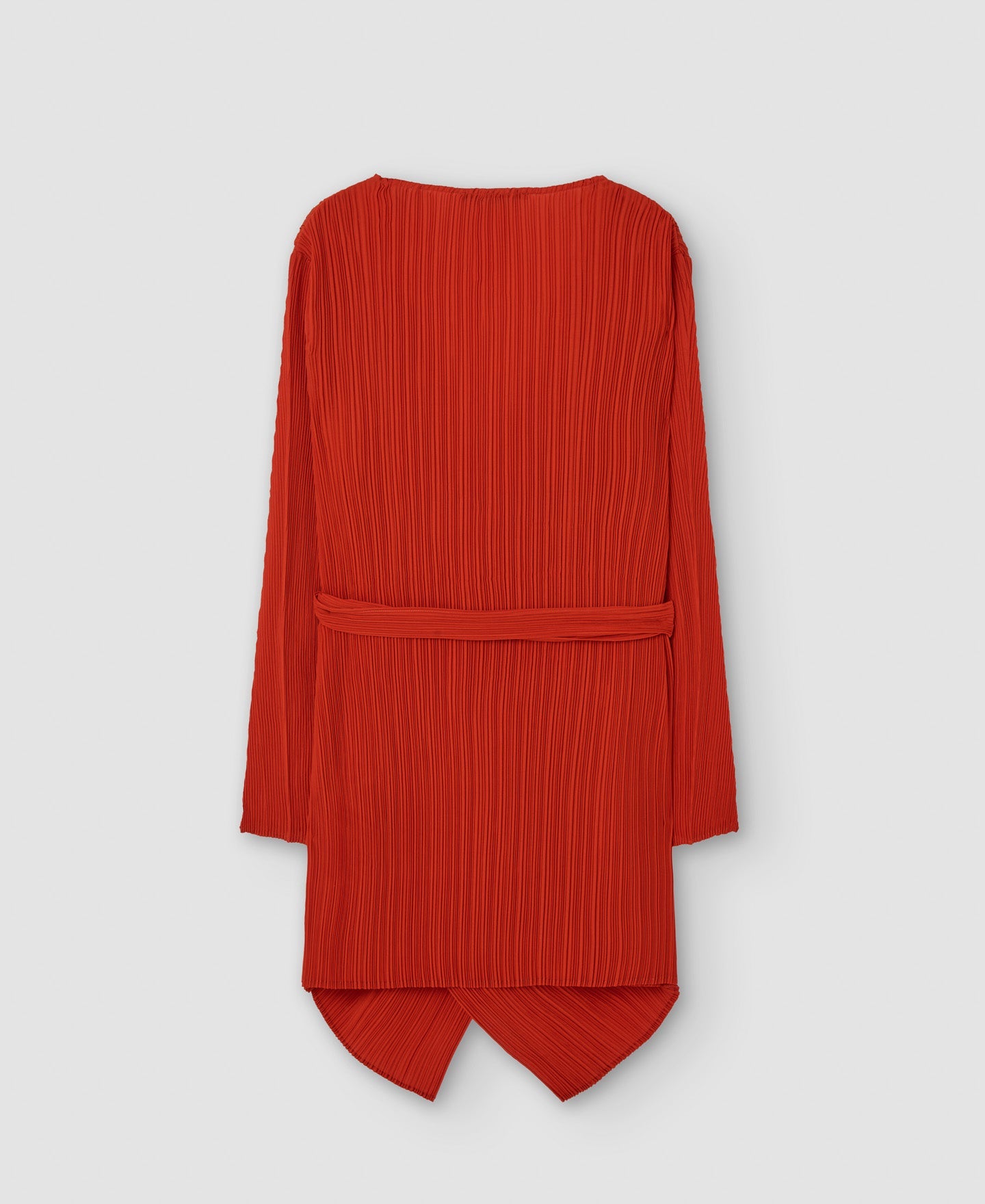 Red Asymmetrical Crinkle Jacket