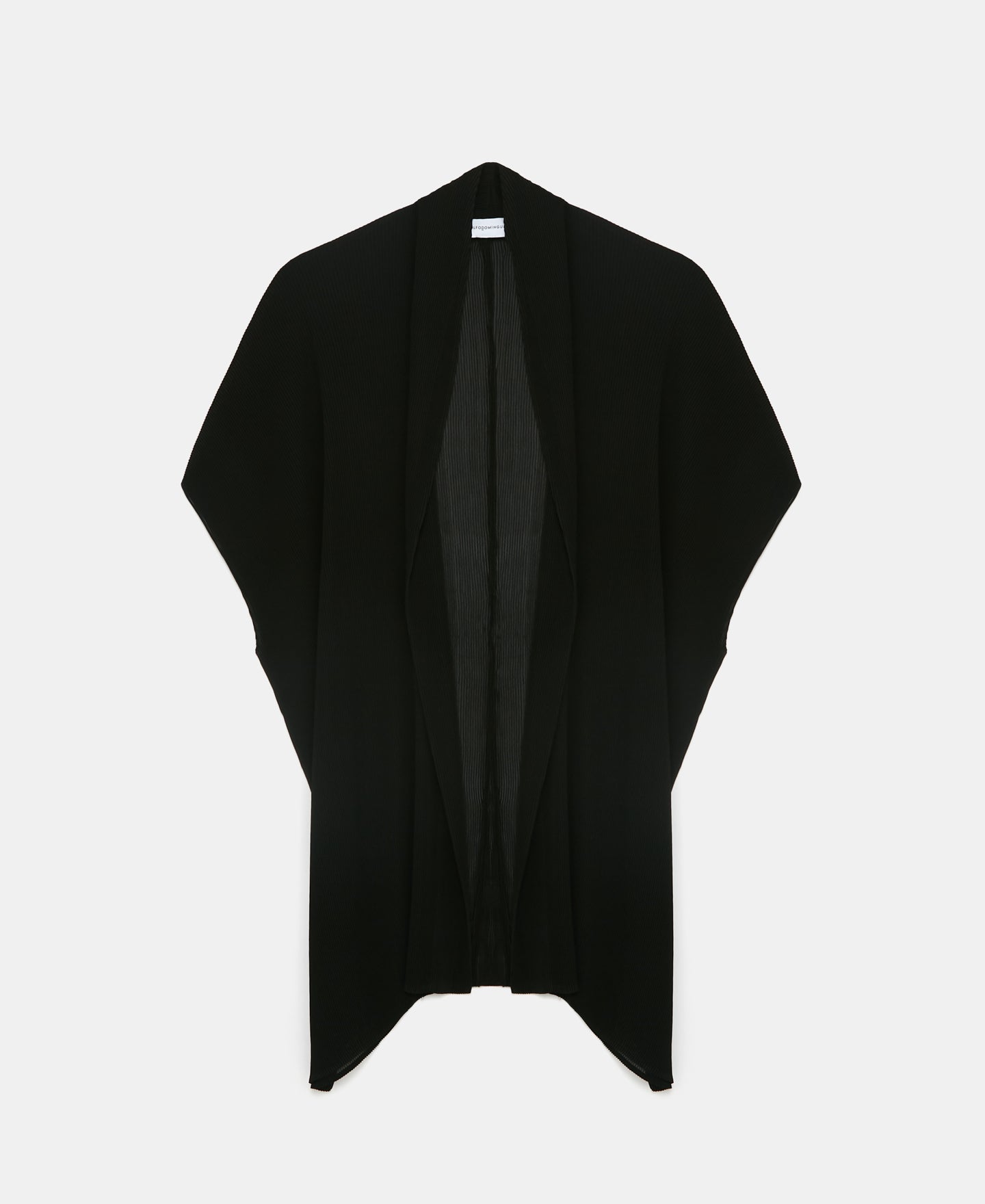 Black Wrap-Around Crinkle Jacket