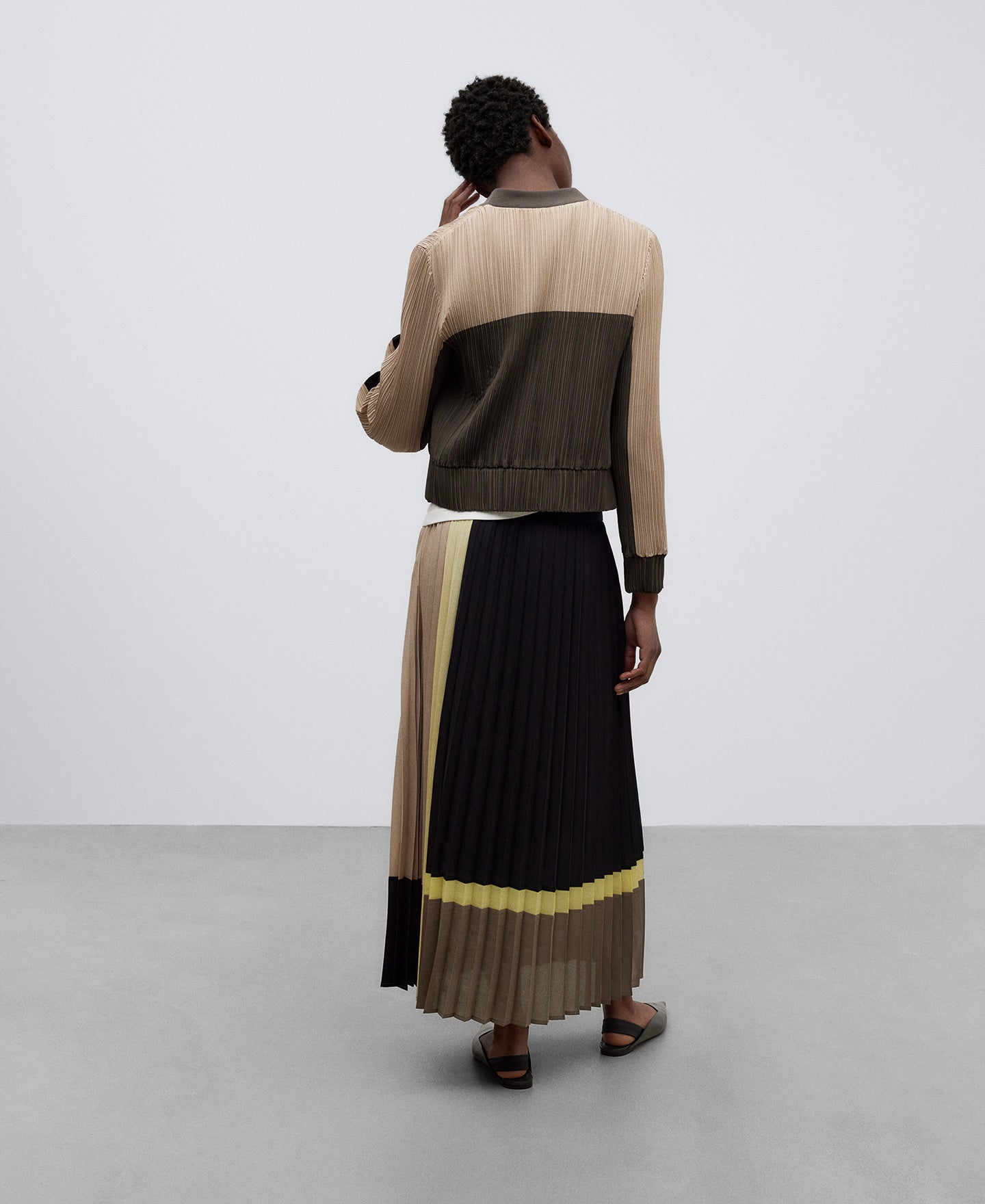 Multicolor2 Recycled Crinkle Bomber Jacket