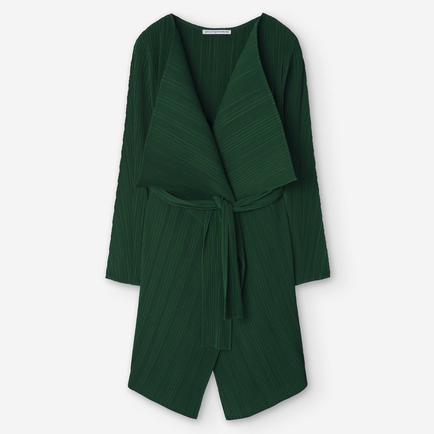 Asymmetric Crinkle Long Jacket