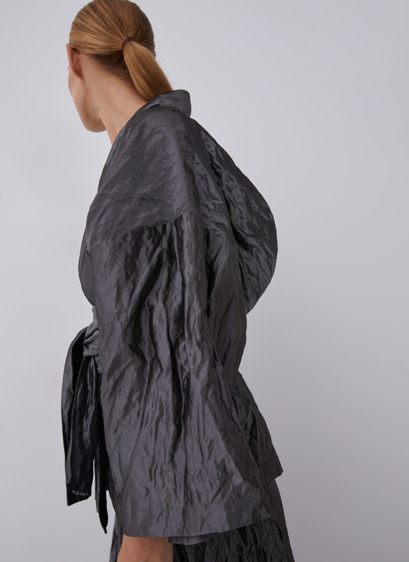 Metal Kimono Style Metal Fibber Jacket