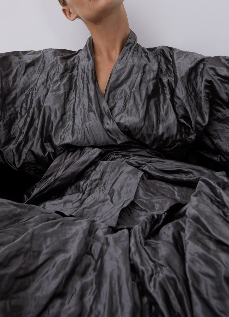 Metal Kimono Style Metal Fibber Jacket