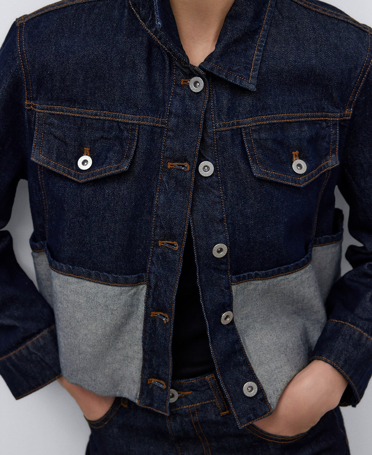 Navy Blue Denim Jacket