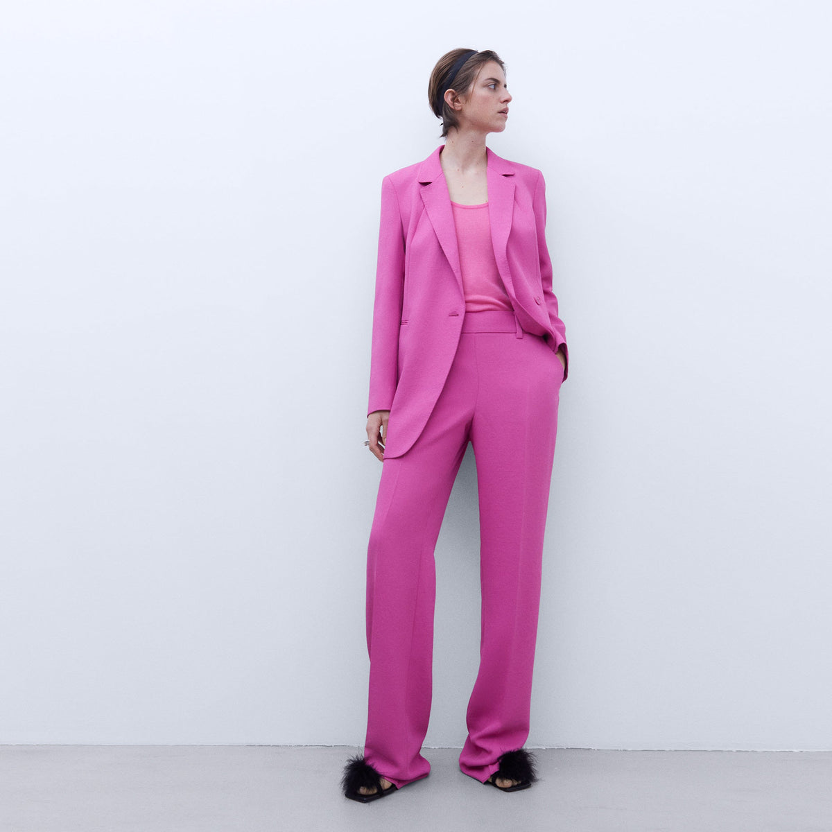 Luxurious Pink Lyocell & Silk Top