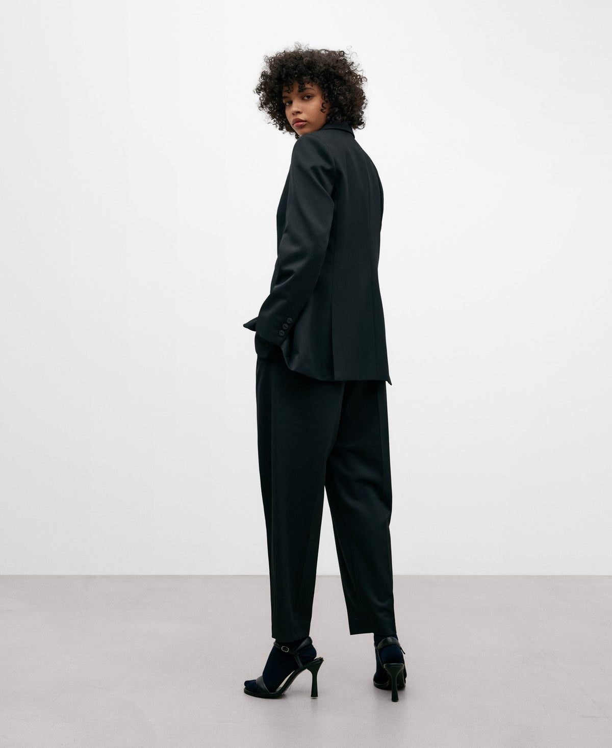 Black Tailored Blazer For Women