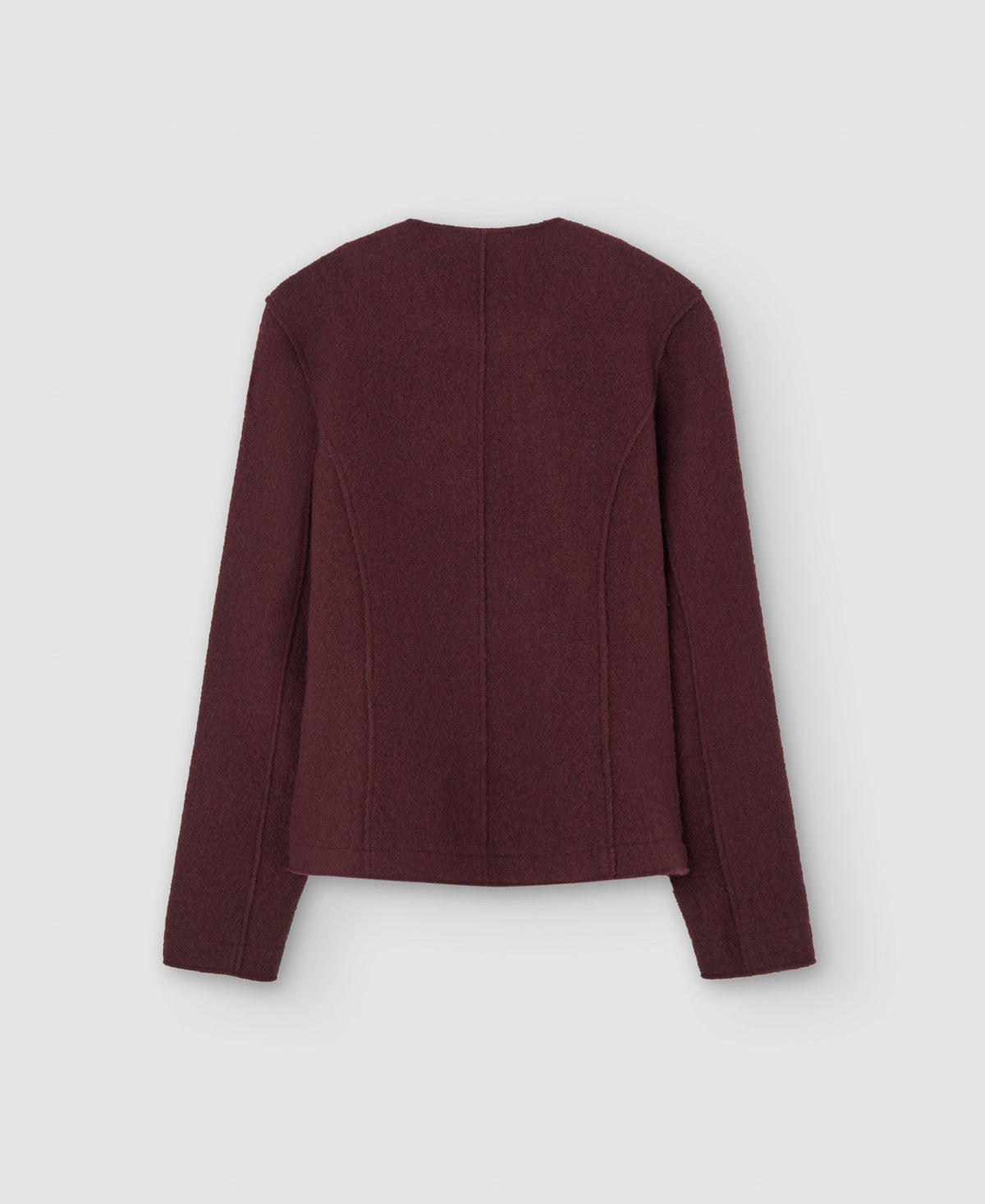 Maroon Merino Wool Jacket