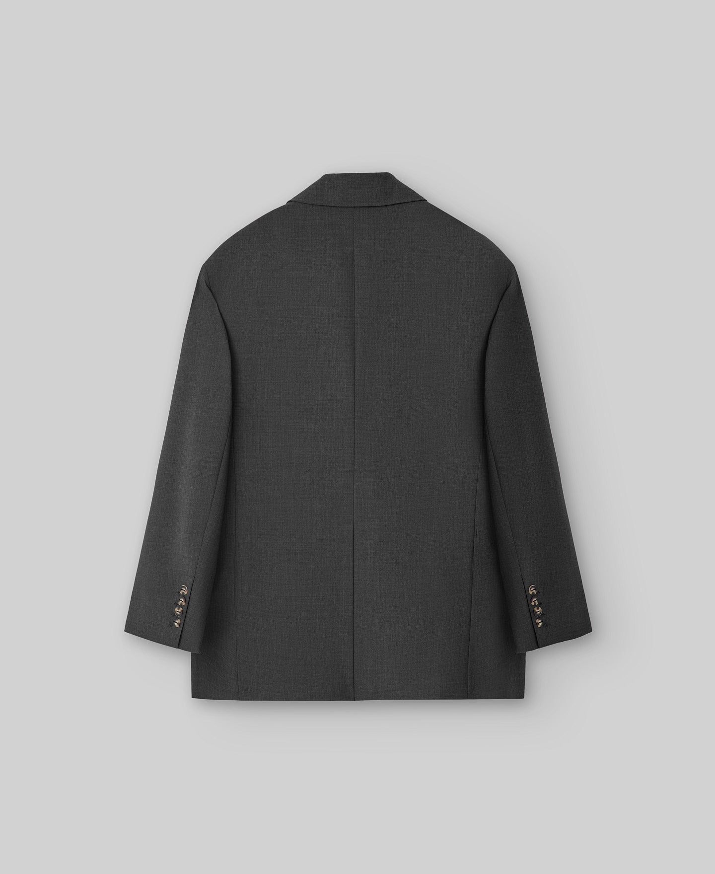 Charcoal gray tailored blazer woman in charcoal grey