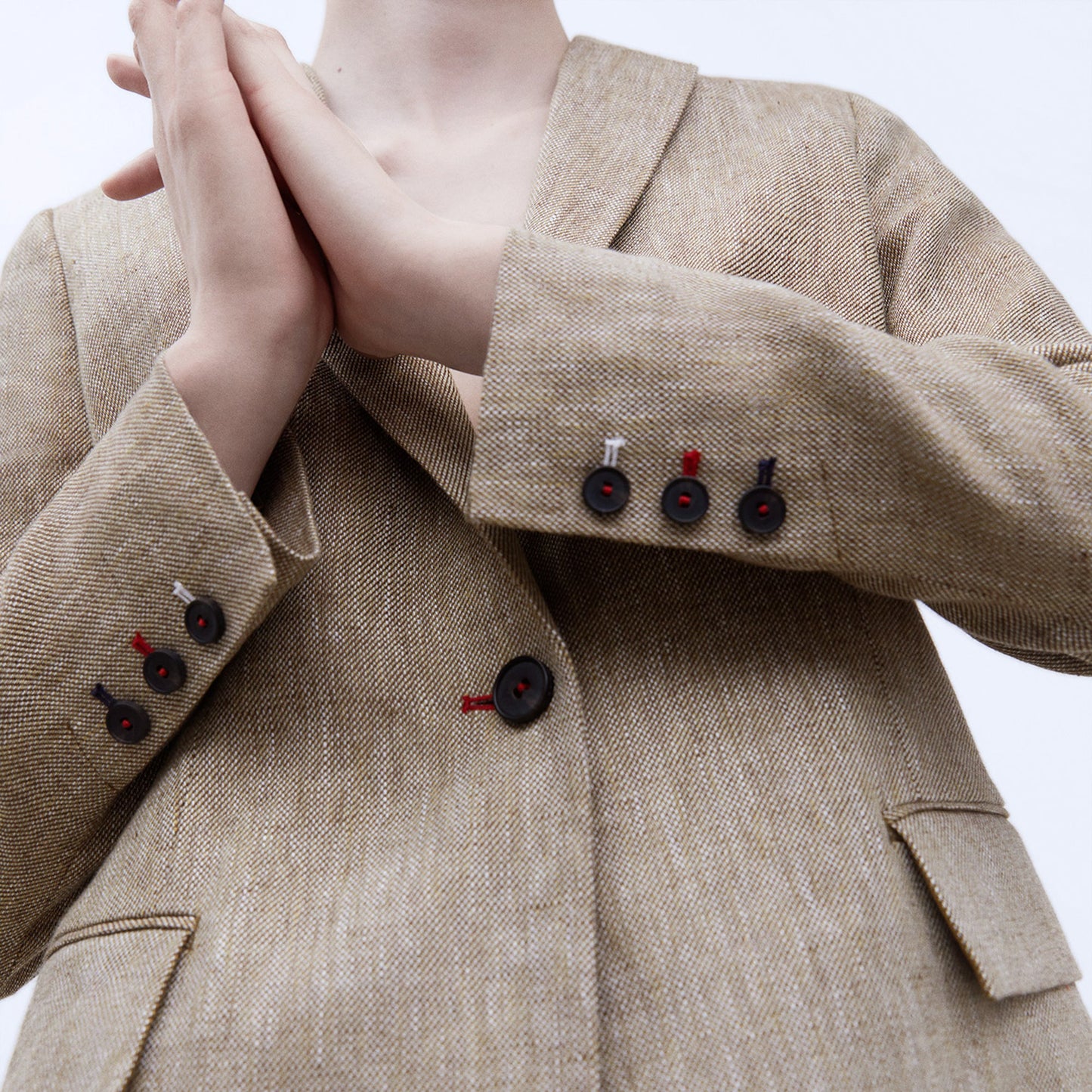 European Linen Structured Blazer